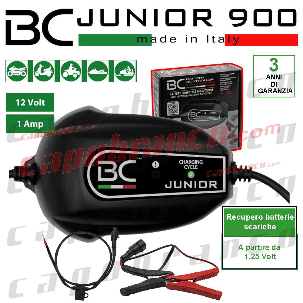 Capobranco Shop - Product: 700BCJP - CARICABATTERIA/MANTENITORE DI CARICA  BC JUNIOR 900 PIOMBIO ACIDO 12V - - Senza marca/Generico - (BATTERY CHARGER  - MOTORCYCLE);