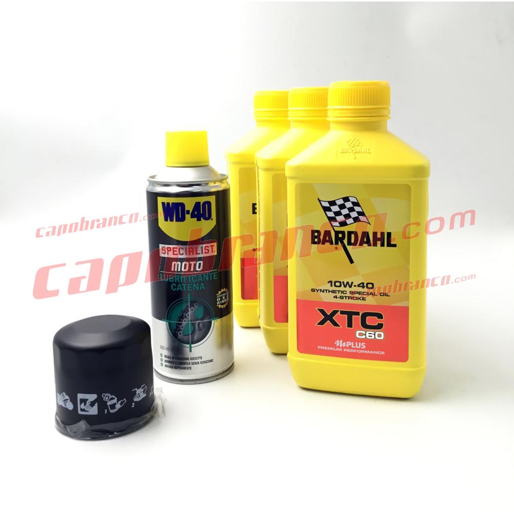 Capobranco Shop - Prodotto: 5992 - Kit revisione moto: Olio motore  BARDAHL+Lubrificante SPRAY catena WD-40+Filtro Olio - - Senza  marca/Generico - ( - Accessori Moto);