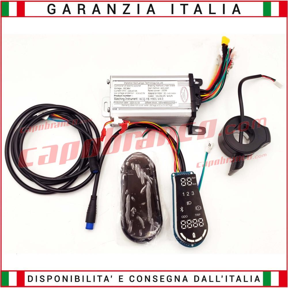 Capobranco Shop - Product: KIT02 - Kit 36V 350W controller + display +  cover + accelerator + harness - Capobranco (SPARE PARTS FOR ELECTRIC  SCOOTERS-Control unit - Display - Accelerator kit);