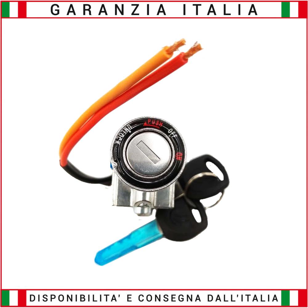 Blocchetto chiave per batteria sotto sella con contatto accensione