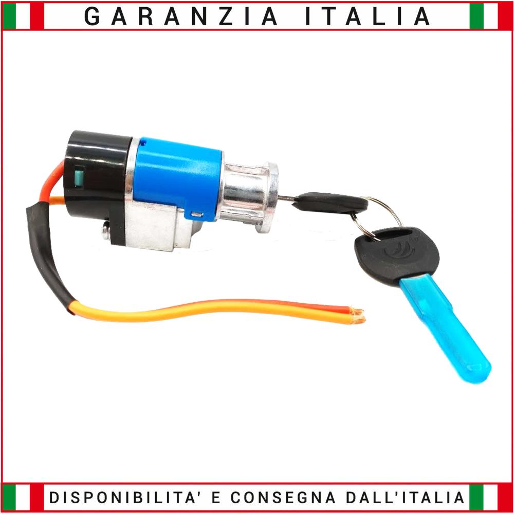 Blocchetto chiave per batteria sotto sella con contatto accensione