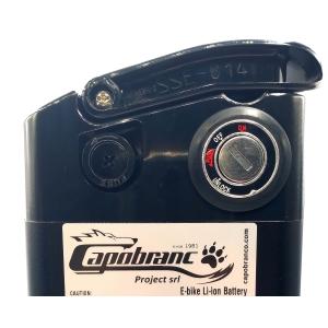 Blocchetto chiave per batteria sotto sella con contatto accensione