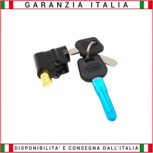 Blocchetto chiave per blocco batteria con apertura a molla