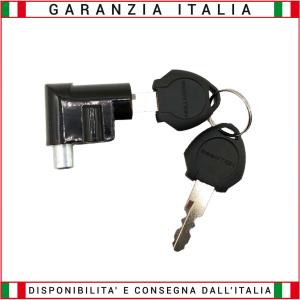 Key block for battery coupling with classic opening