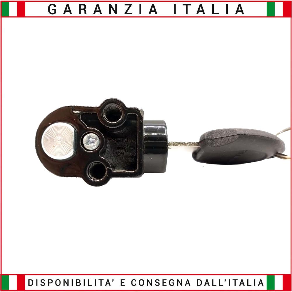 Key block for battery coupling with classic opening