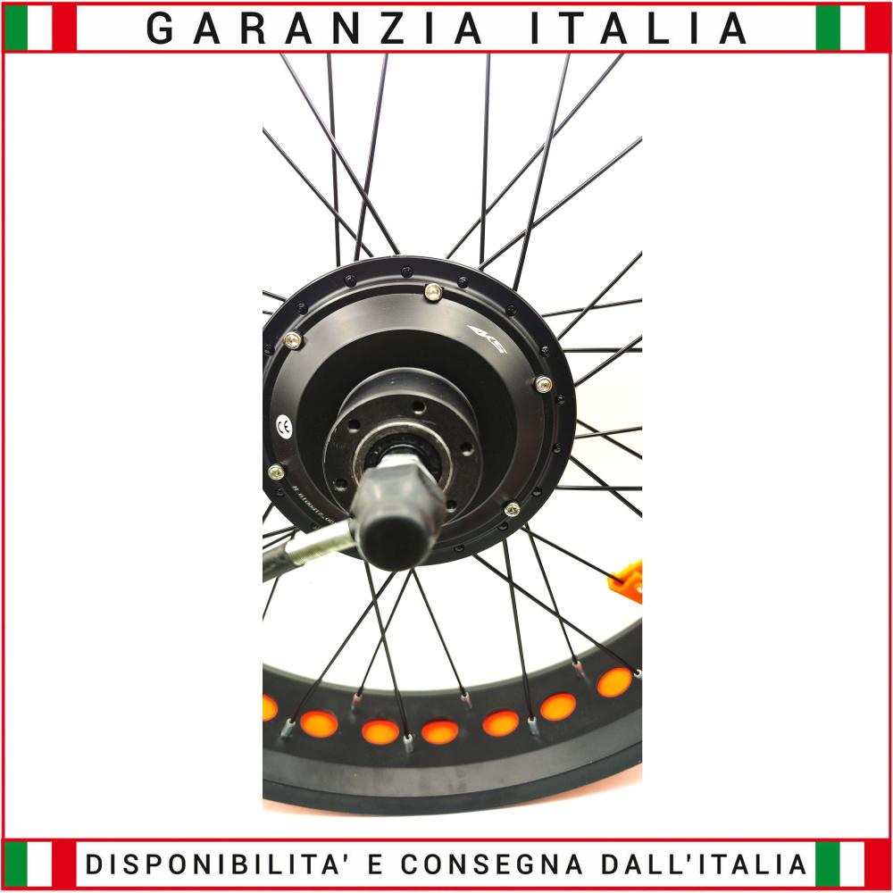 Ruota completa di motore RKS per bici elettrica fat bike 20x4 250W 48V