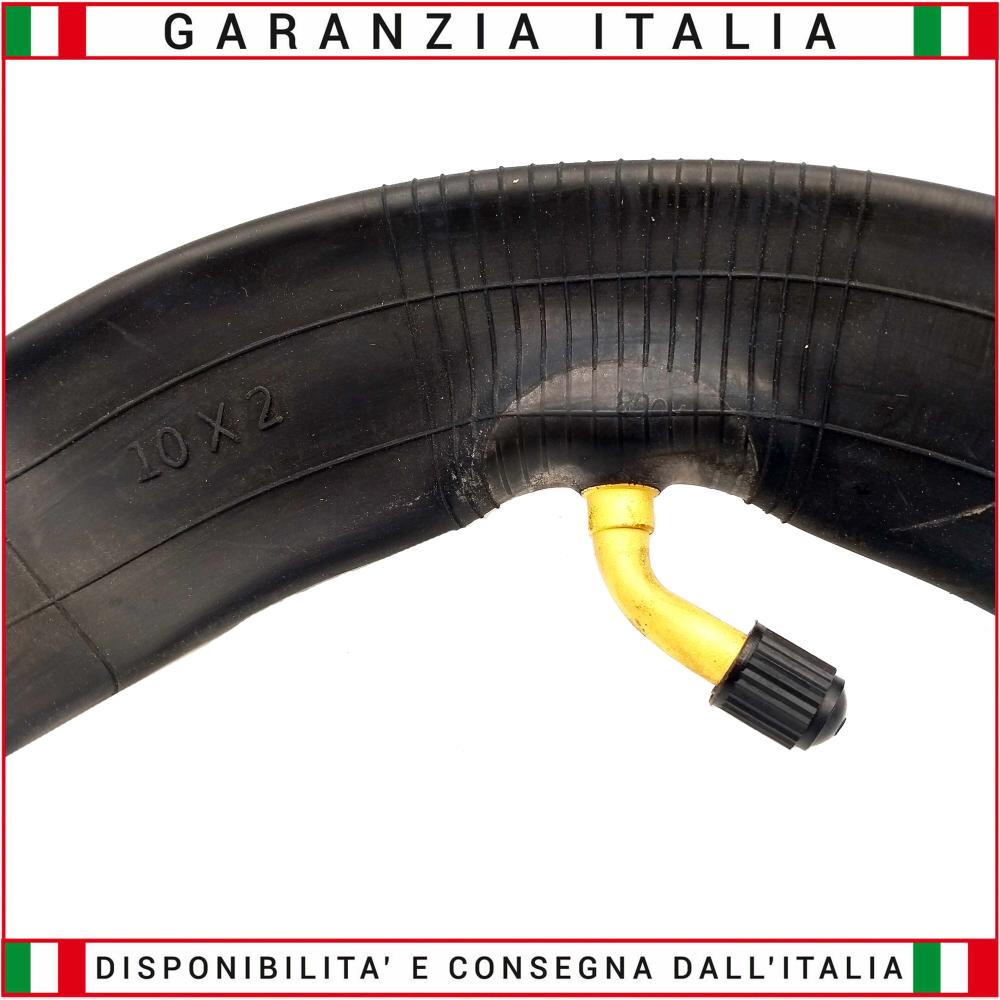 Camera d'aria rinforzata 10x2 pollici VALVOLA CURVA 90° (INTERNA)