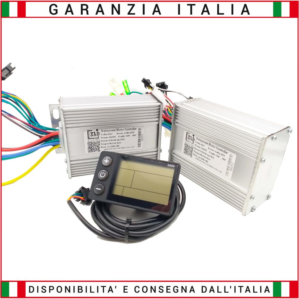 Kit Dual Controller A+ B 48V 25A + Display per E-Bike Dual Motor