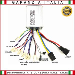 Kit Centralina 36V 1000W Brushed + Acceleratore 36V 