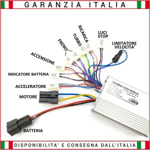 Kit Centralina 48V 1600W Brushed + Acceleratore 48V