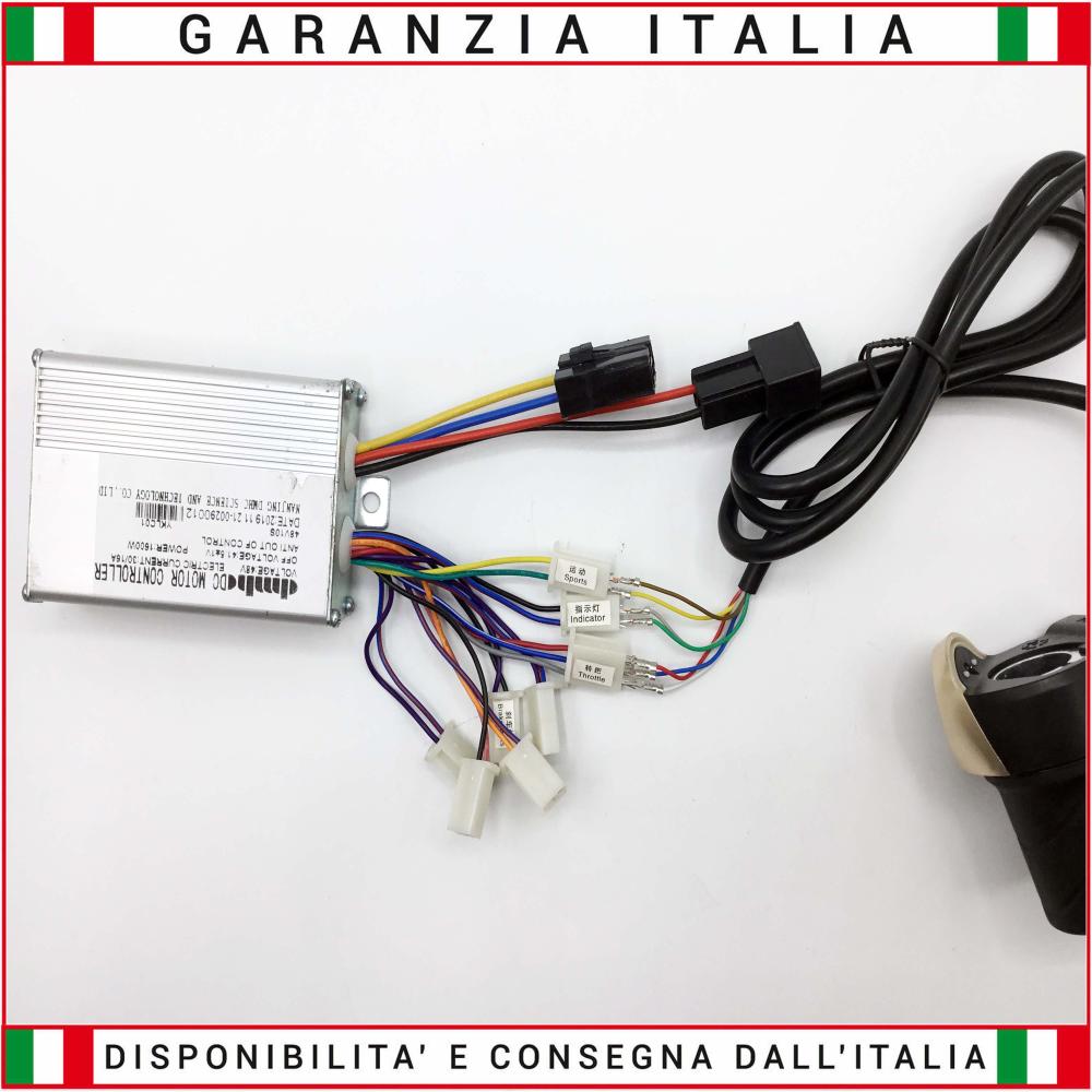 Kit Centralina 48V 1600W Brushed + Acceleratore 48V