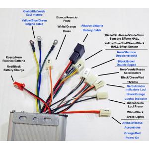Kit Centralina 48V 1600W Brushless + Acceleratore 48V
