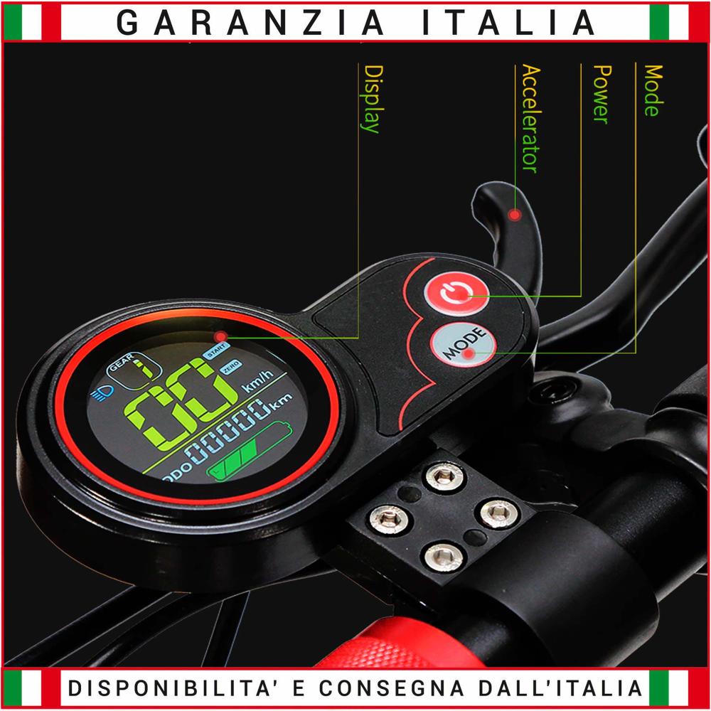 Kit Display Acceleratore + Controller per motori brushless 36/48V 17A 250/350W