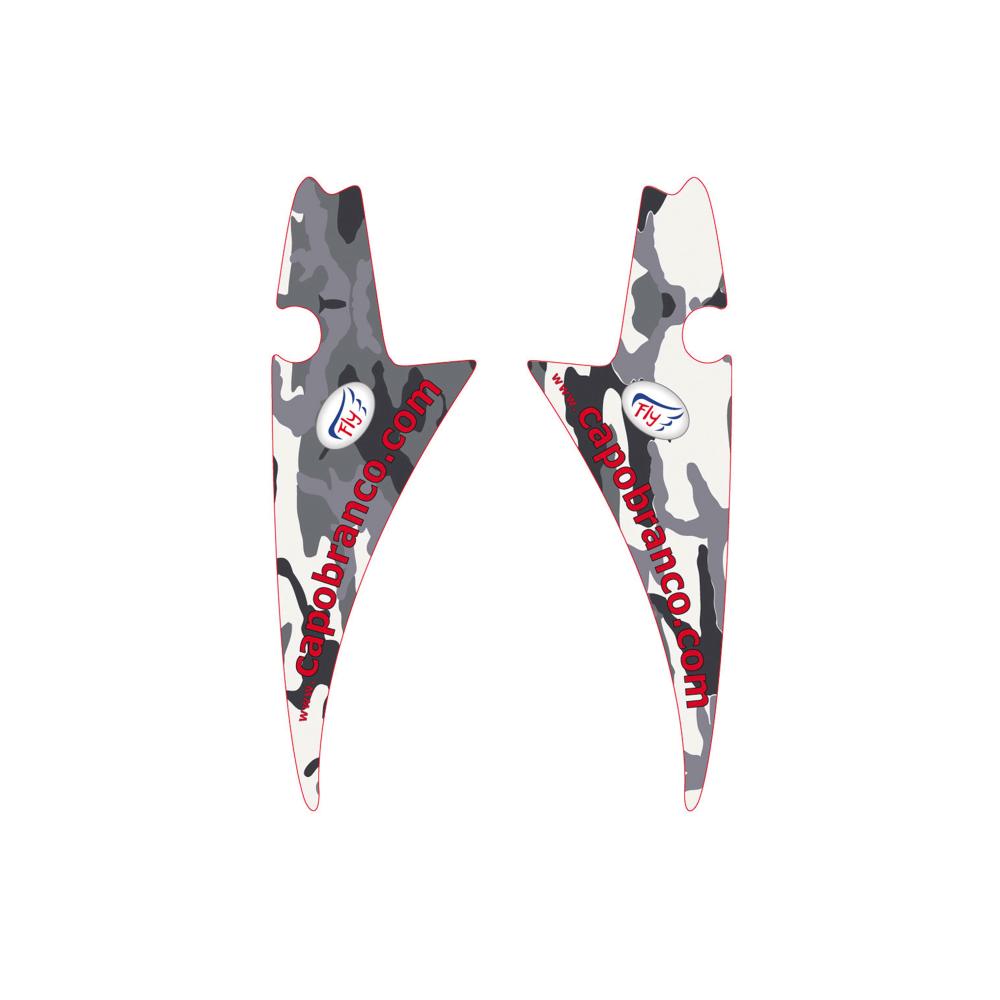 Kit adesivi Monopattino Elettrico MILITARY WHITE