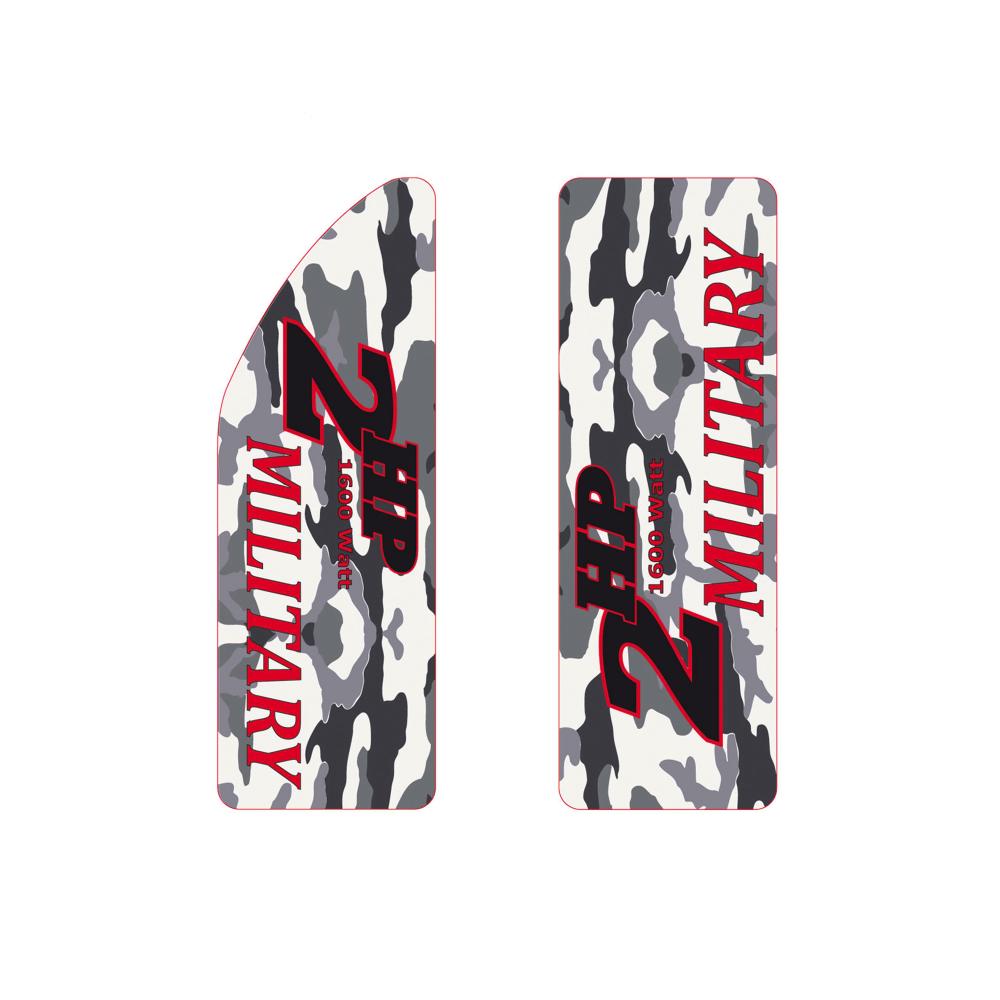 Kit adesivi Monopattino Elettrico MILITARY WHITE