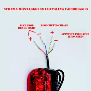 Fanale Posteriore GRANDE per Monopattino Elettrico 36V