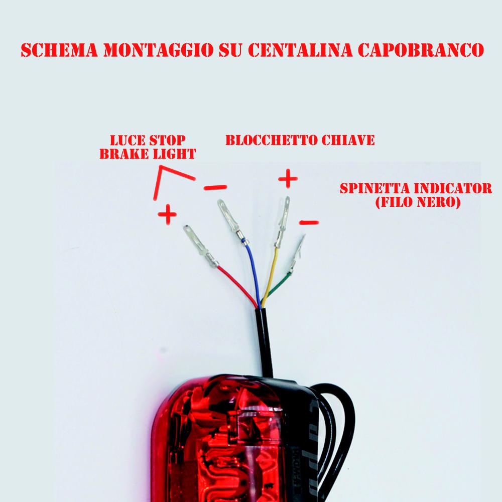 Fanale Posteriore GRANDE per Monopattino Elettrico 36V