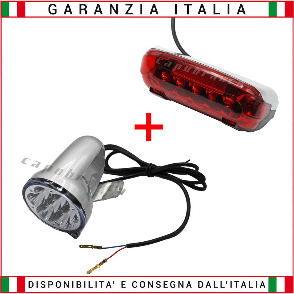 KIT LUCI FARO + FANALE A LED PER MONOPATTINO ELETTRICO 36V