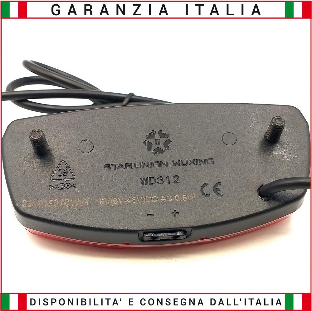 Faro luce LED Stop Posteriore Bici elettrica 6-60 Volt UNIVERSALE