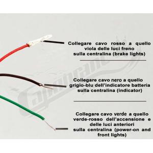 SMALL Rear Light for Electric Scooter 24V, 36V, 48V, 60V POSITION LIGHT + STOP