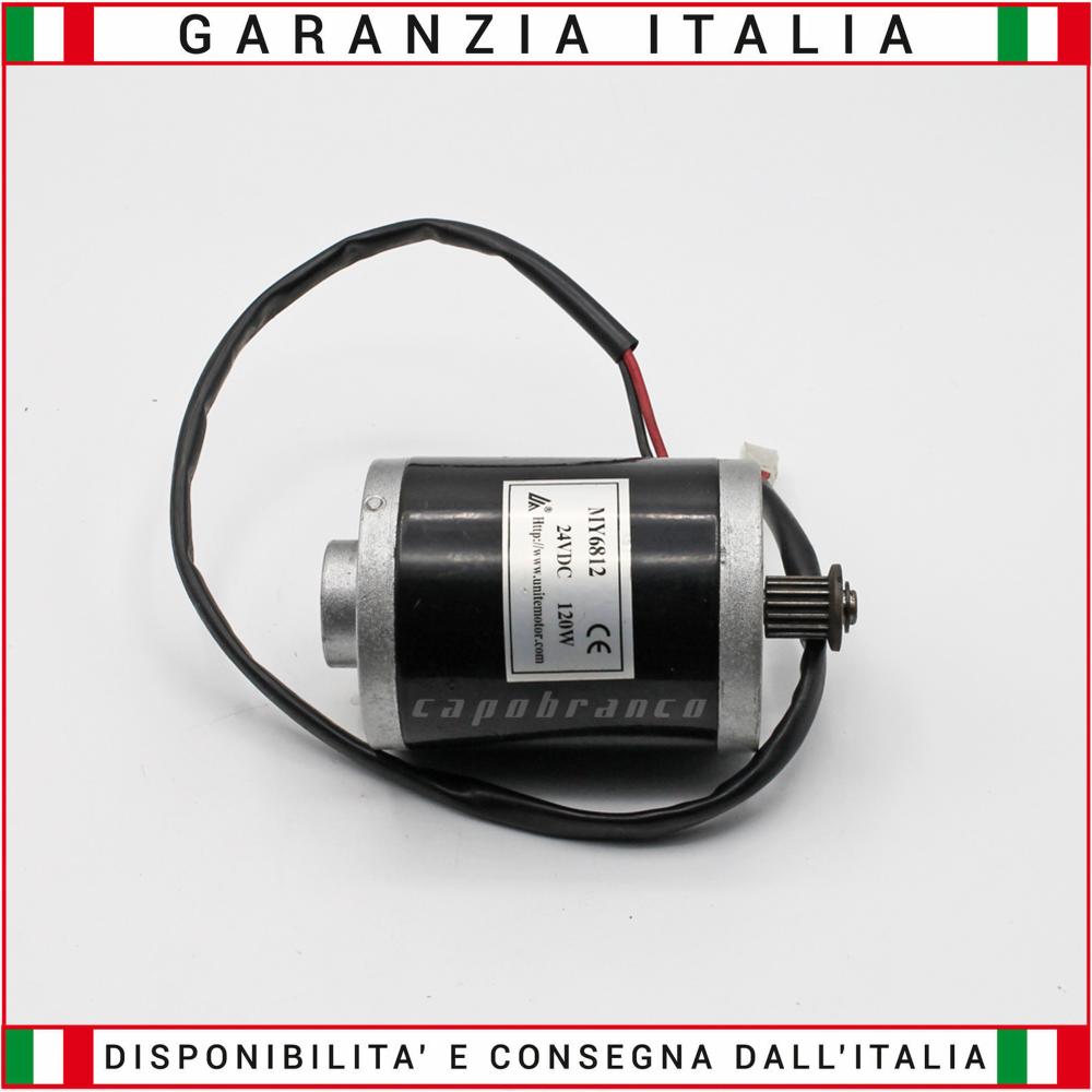 Motore elettrico BRUSHED 24V 120W per veicoli elettrici 