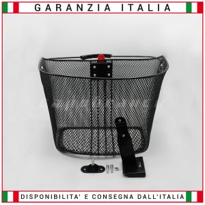 Quick release basket for scooters, bikes and electric bikes