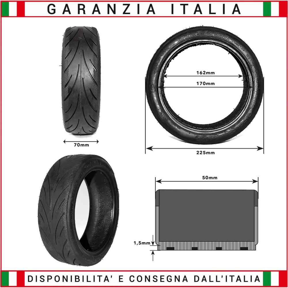 Reinforced tire 10x2.50-6.5 (60/70-6.5) 