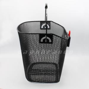 Quick release basket for scooters, bikes and electric bikes