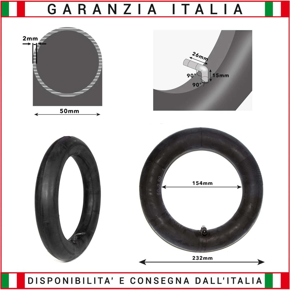 Inner tube 10x2.5 inch for Tires 255x80 / 10x3.0 / 80 / 65-6