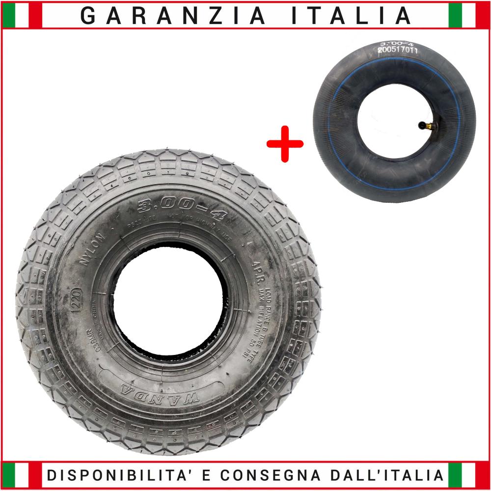 ROAD tire size 3.00 / 4 COMPLETE WITH AIR CHAMBER