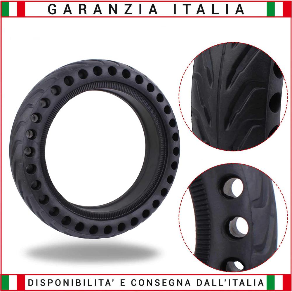 Pneumatico SOLIDO 8 1/2 x 2  pollici nido d'ape