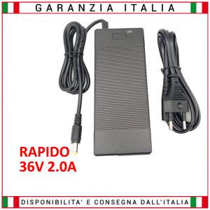 Caricabatterie rapido per batterie al LITIO 36V 2.0A