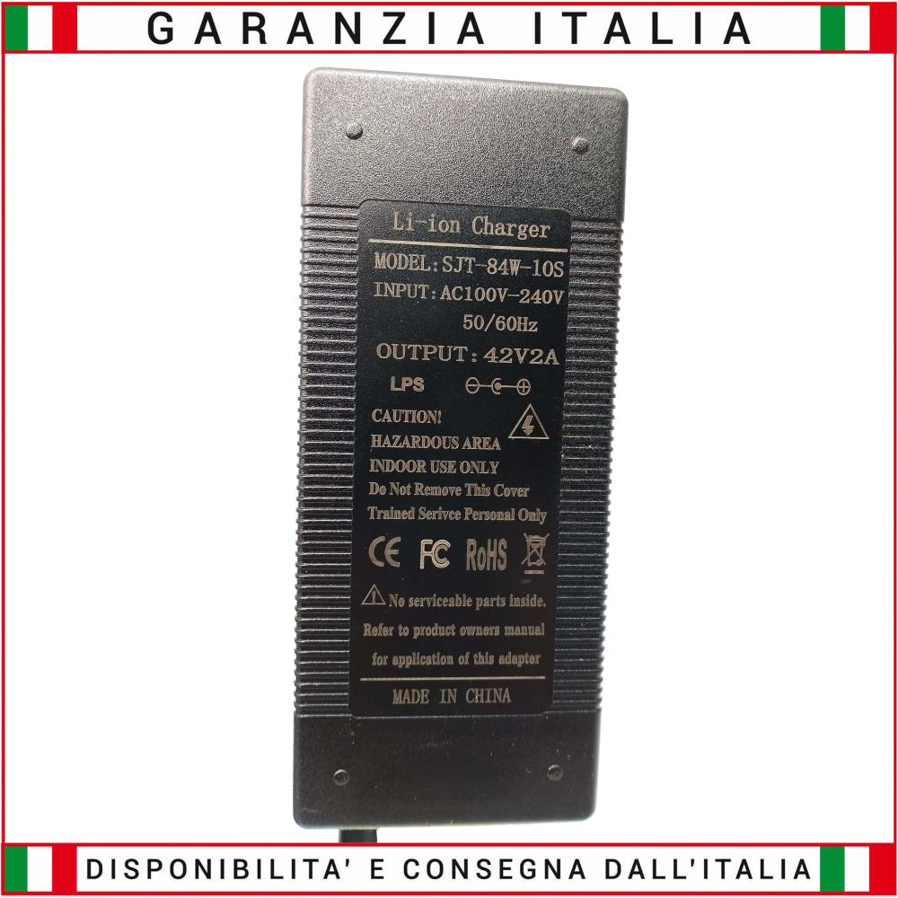 Caricabatterie rapido per batterie al LITIO 36V 2.0A