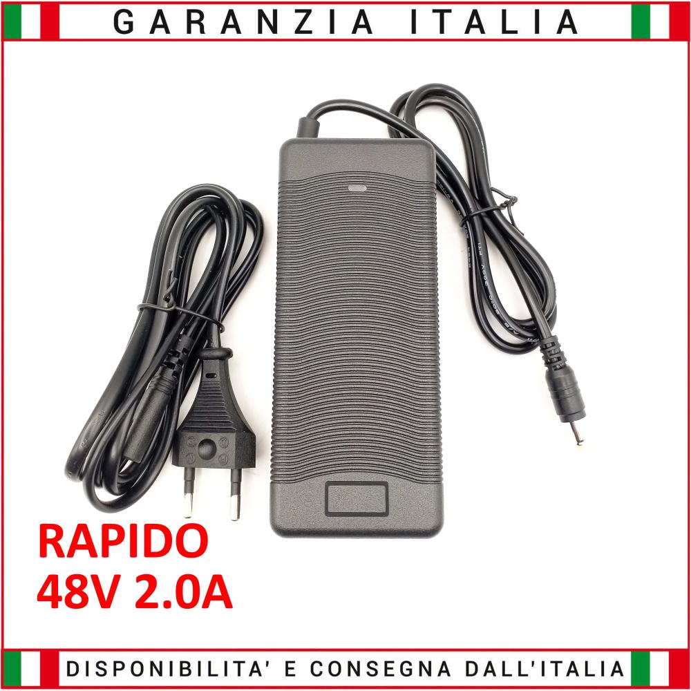 Caricabatterie rapido per batterie al LITIO 48V 2A CON VENTOLA 
