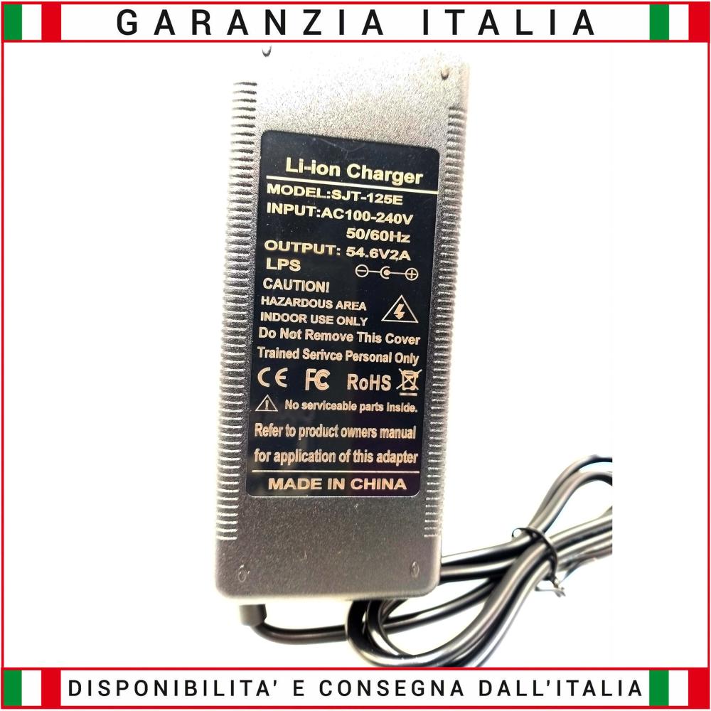 Caricabatterie rapido per batterie al LITIO 48V 2A CON VENTOLA 