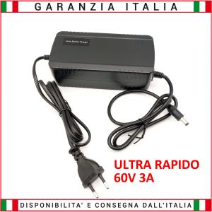 Ultra fast charger for 60V 3A LITHIUM batteries