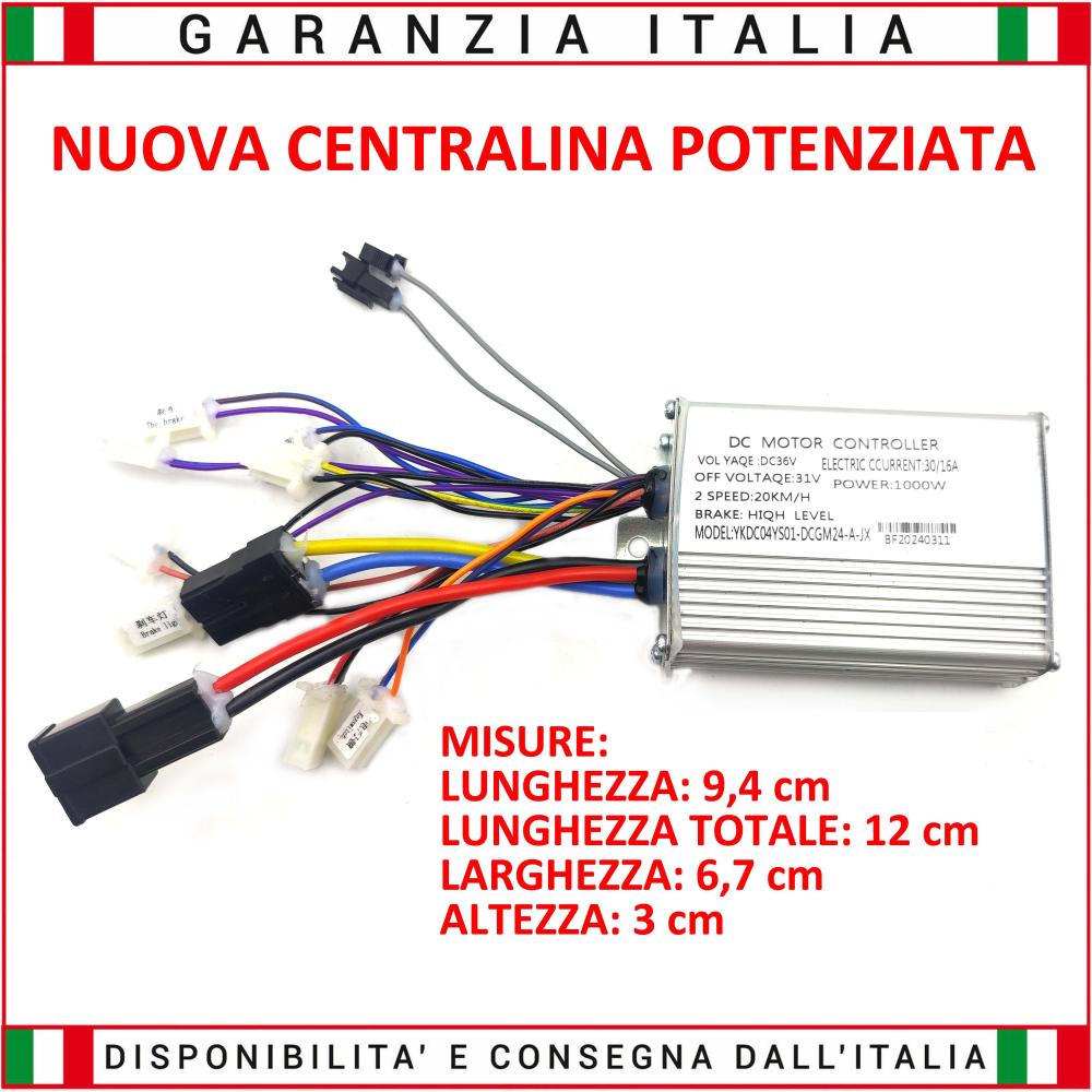 Centralina 36V 800/1000W per motori con spazzole (Brushed)