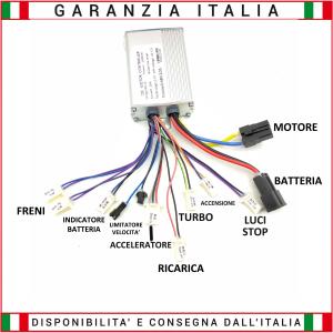 Centralina 48V 1000/1600W per motori con spazzole (BRUSHED)