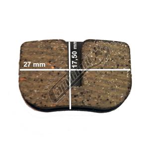 Rectangular pads for disc brake caliper