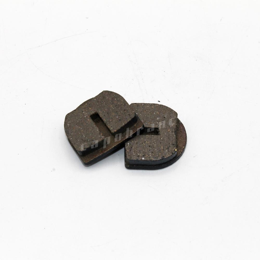 Square pads for scooter's disc brake caliper