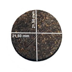 Round pads for disc brake caliper