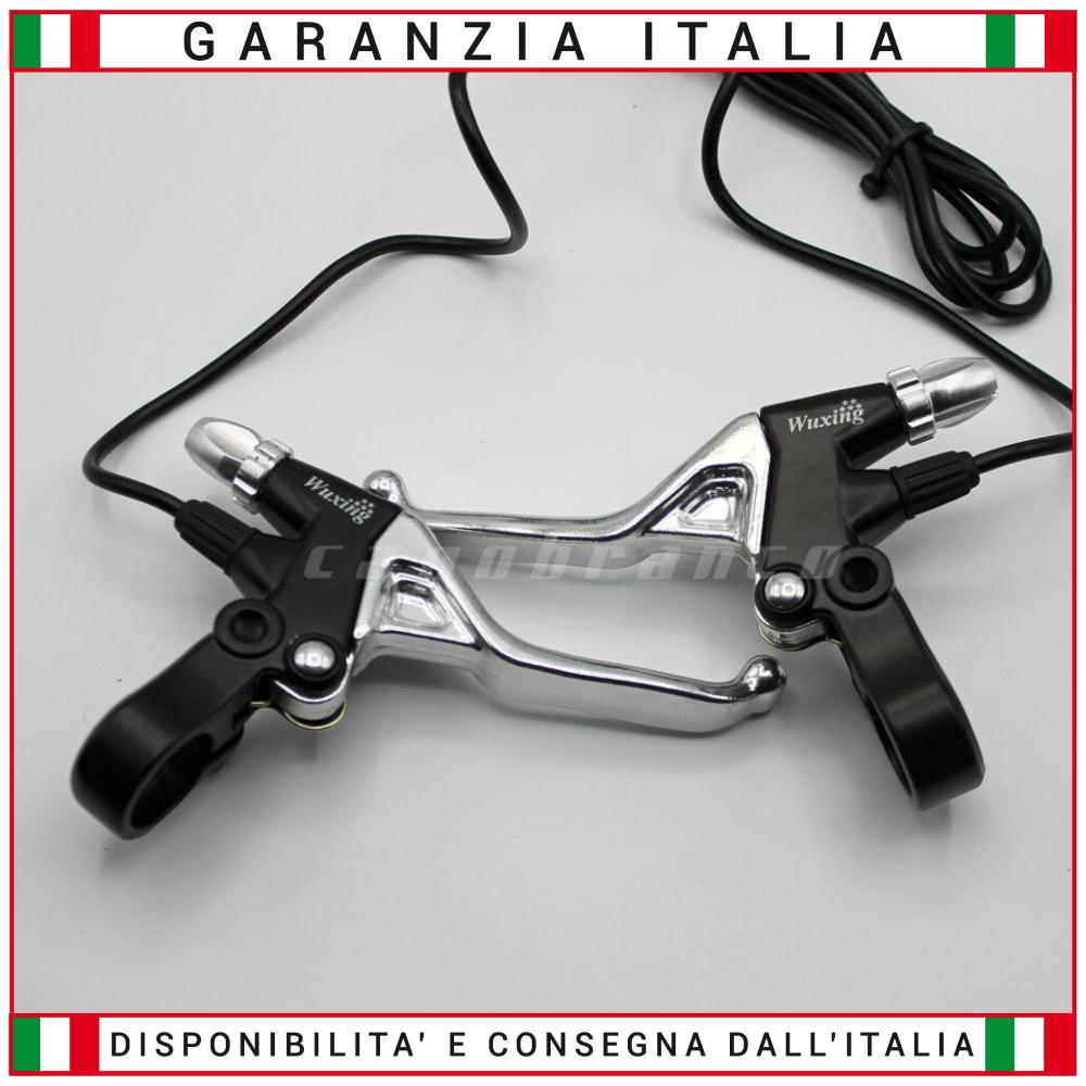 Coppia leve freno per bici elettriche, monopattini elettrici con interruttore di sicurezza (CUT OFF)