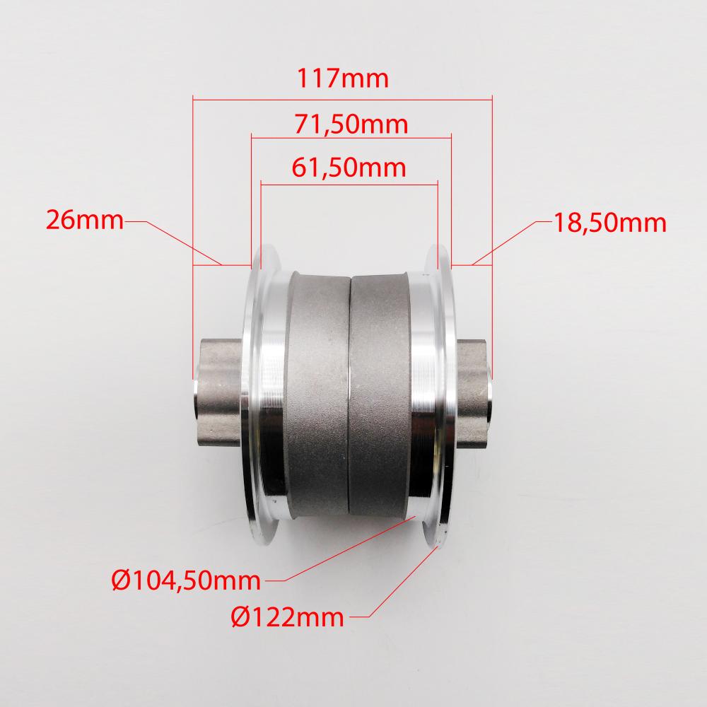 Cerchio POSTERIORE MONOPATTINO ELETTRICO 4 POLLICI 