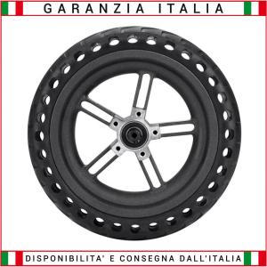 Cerchio pneumatico completo SOLIDO antiforatura 8 1/2 x2