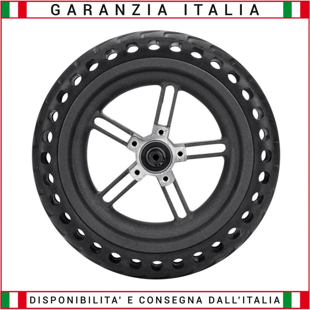 Cerchio pneumatico completo SOLIDO antiforatura 8 1/2 x2