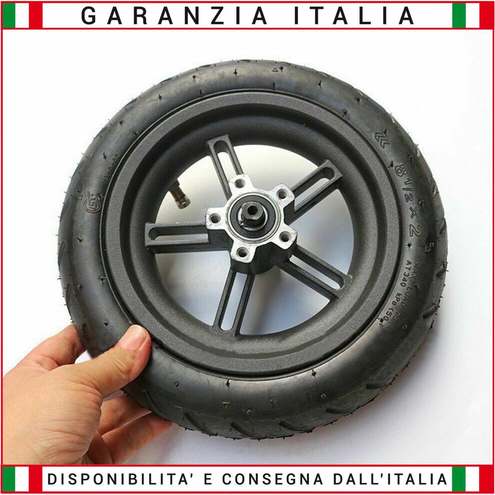 8.5 Rim with Reinforced Tire complete with 8 1/2 x 2 inner tube for Electric Scooter