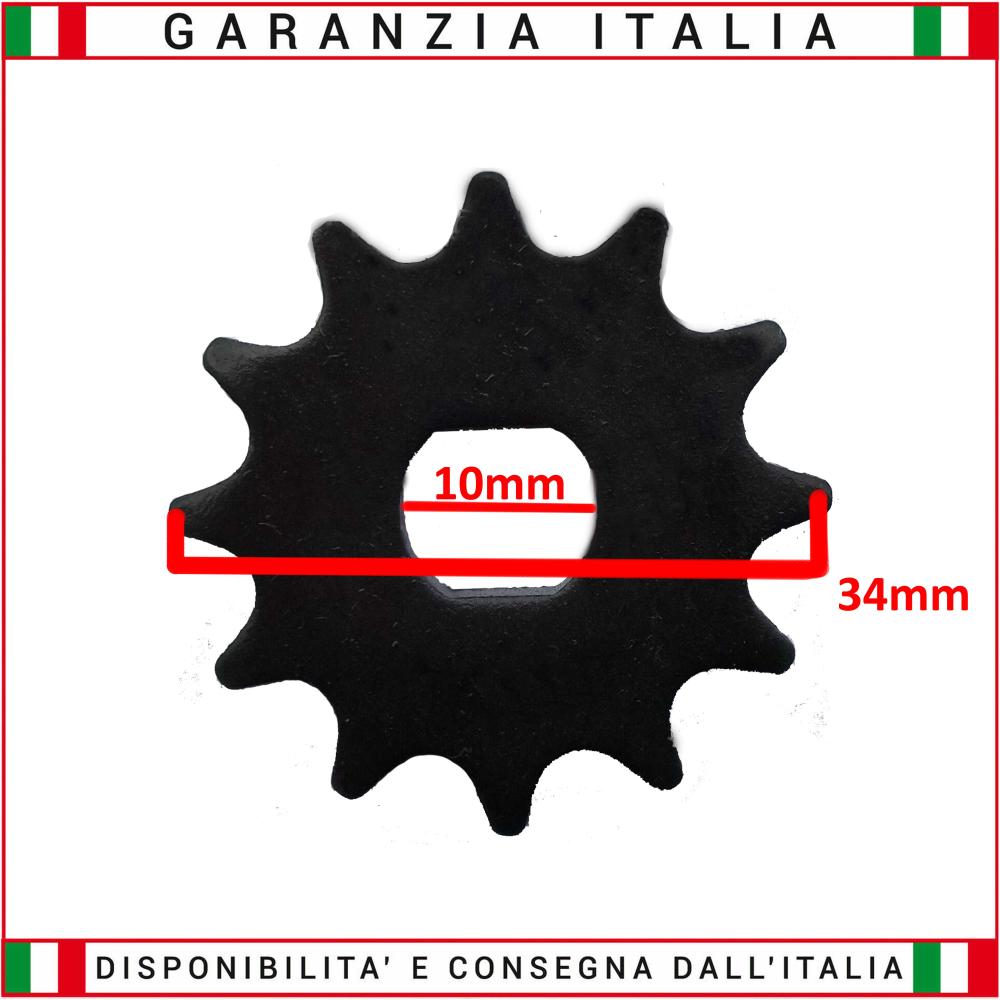 Pinion Z12 TEETH for electric scooter LARGE T8F CHAIN