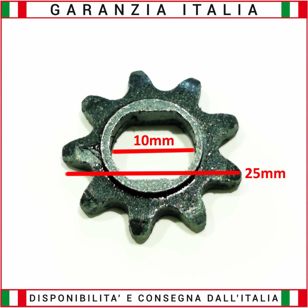 Pignone Z9 DENTI per monopattino elettrico CATENA PICCOLA 25H