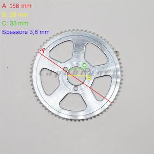 Corona Z63 Denti per Monopattino Elettrico per catena a maglia grande T8F