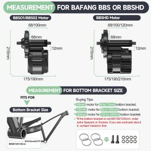 Kit Motore centrale Bafang 1000W 48V (68mm)